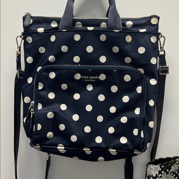 EUC Authentic Kate Spade Backpack polka dot - Picture 1 of 1